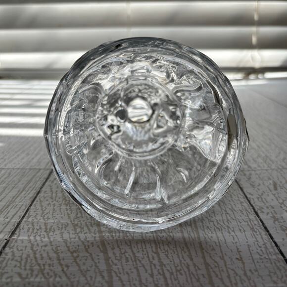 Lead Crystal Christmas Santa Claus Candle Holder Figurine - Picture 6 of 10